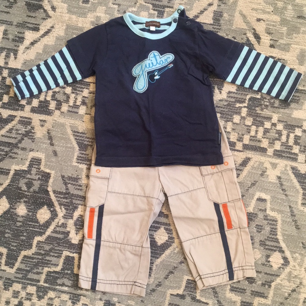 Rabbit Moon boys set 9-12 months